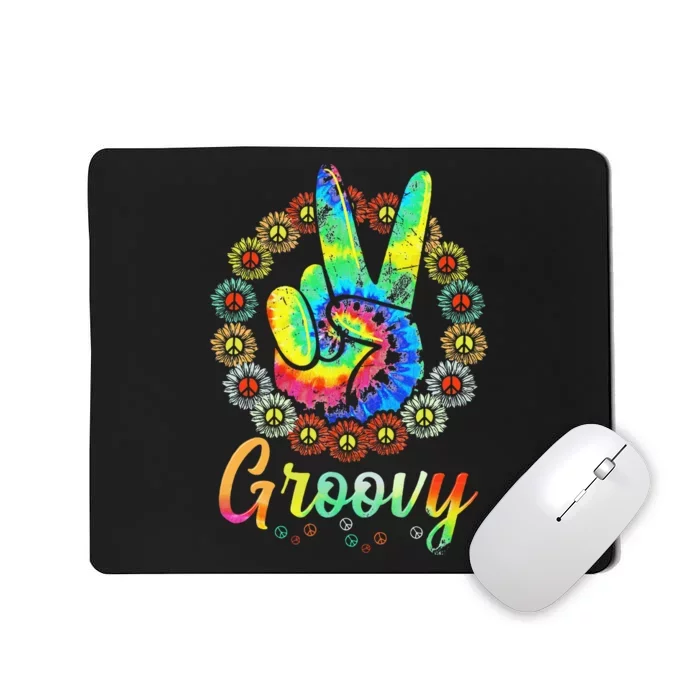 Groovy 70S Tie Dye Vintage 70s Retro 70S Hippie Costume Mousepad