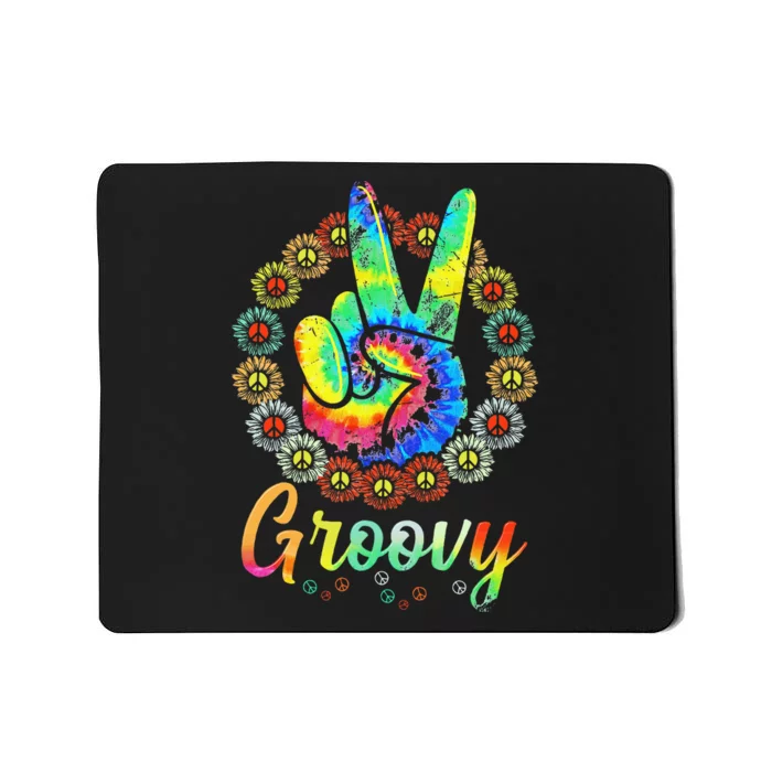 Groovy 70S Tie Dye Vintage 70s Retro 70S Hippie Costume Mousepad