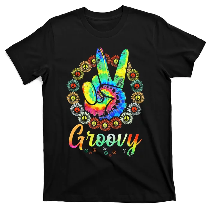 Groovy 70s Tie Dye Vintage 70s Retro 70s Hippie Costume T-Shirt