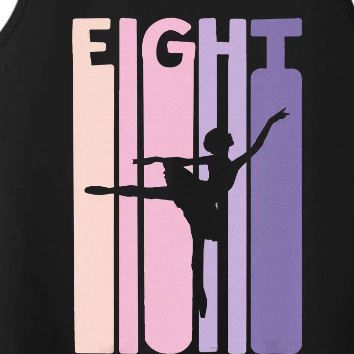 Girl 8th Birthday Gift Ballet Dancer 8 Years Old Ballerina Girl Performance Tank