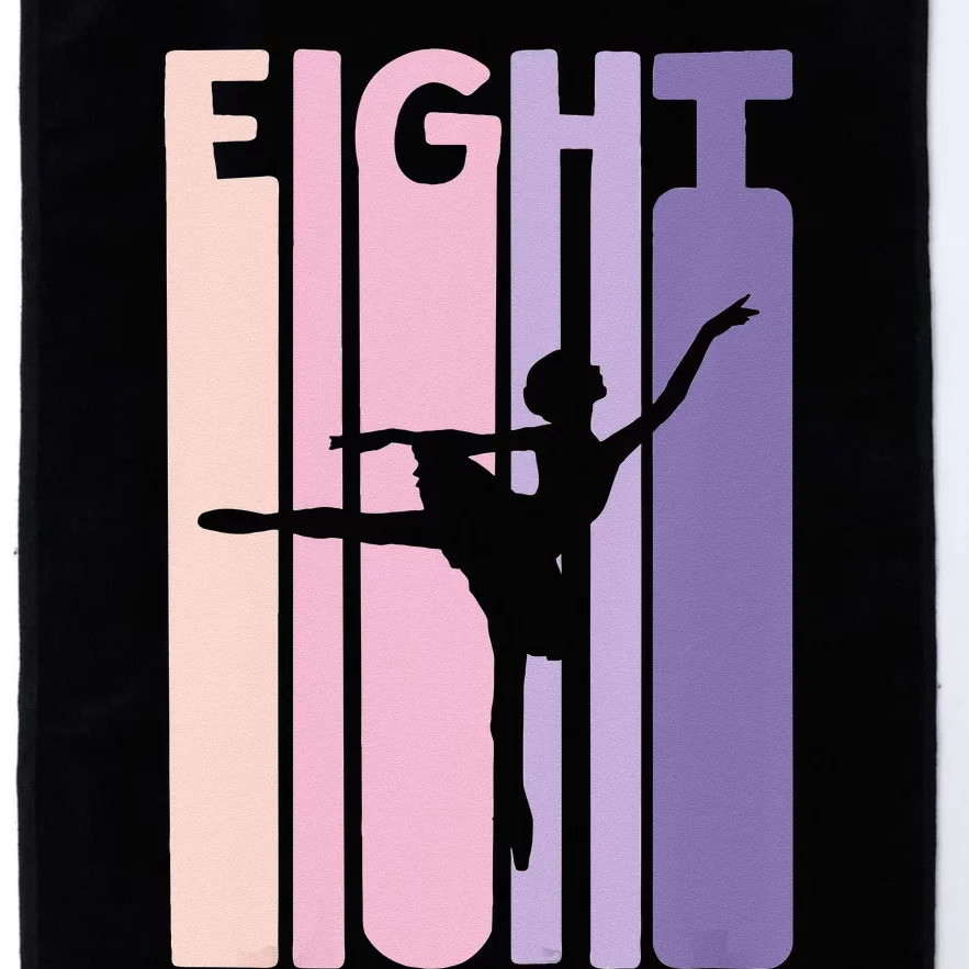 Girl 8th Birthday Gift Ballet Dancer 8 Years Old Ballerina Girl Platinum Collection Golf Towel