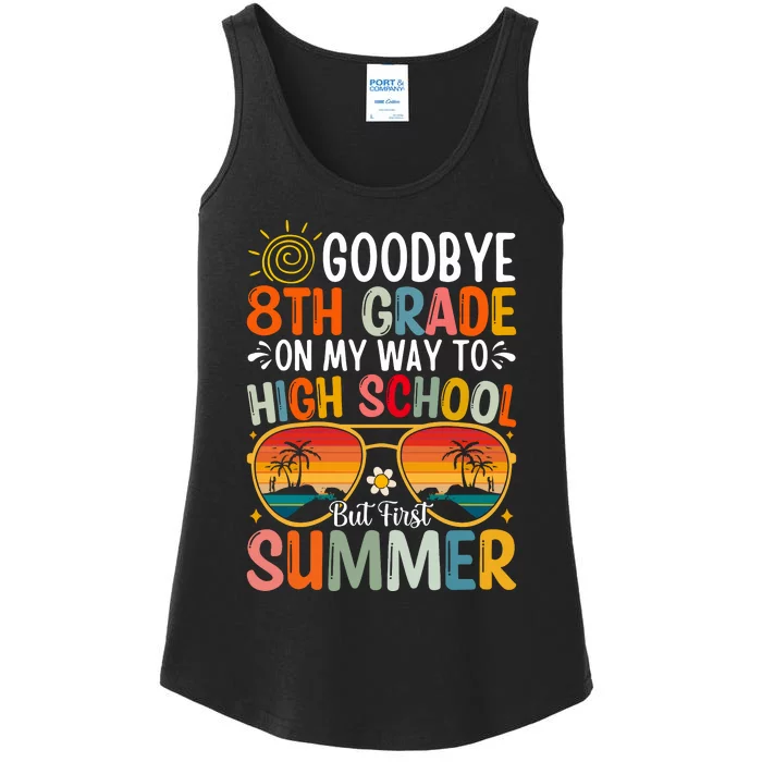 Goodbye 8th Grade On My Way To High School Ladies Essential Tank