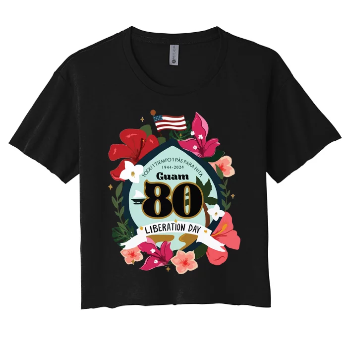 Guam 80th Liberation Day Women's Crop Top Tee