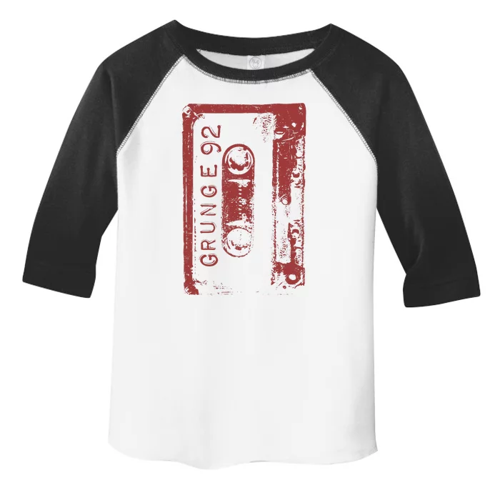 Grunge 90S Vintage Concert Mixtape Retro Toddler Fine Jersey T-Shirt