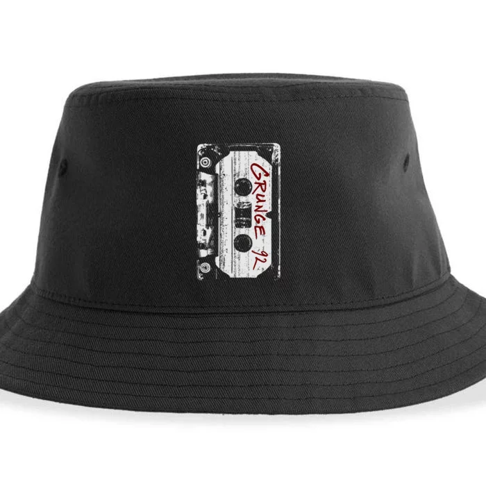 Grunge 90S Vintage Concert Mixtape Retro Sustainable Bucket Hat