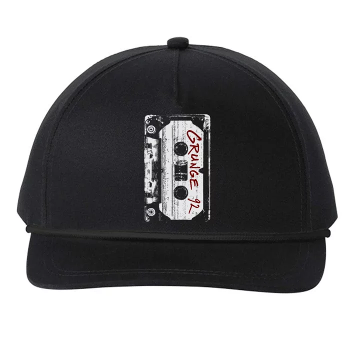 Grunge 90S Vintage Concert Mixtape Retro Snapback Five-Panel Rope Hat