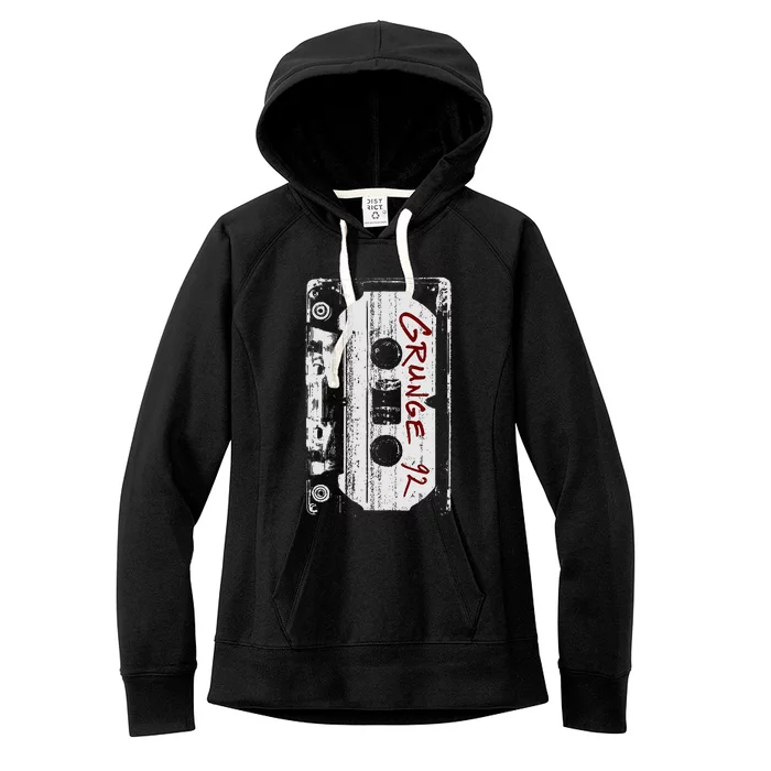 Grunge 90S Vintage Concert Mixtape Retro Women's Fleece Hoodie