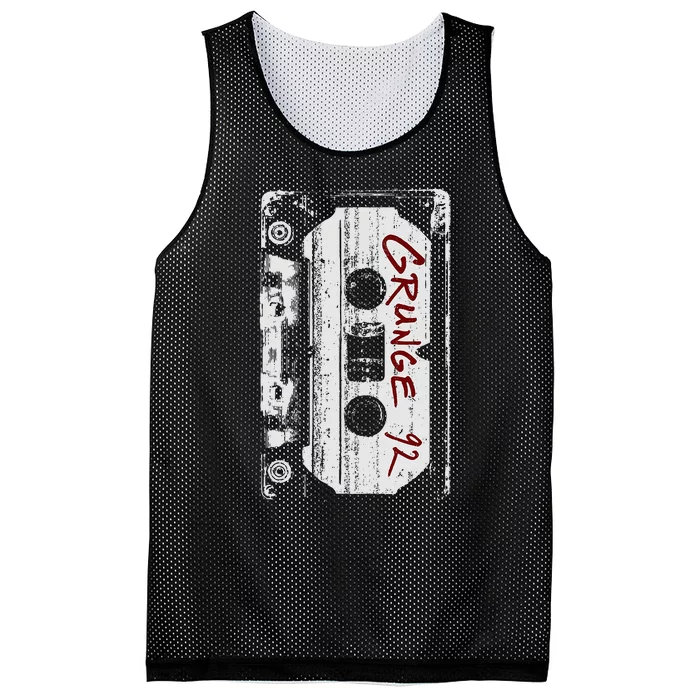 Grunge 90S Vintage Concert Mixtape Retro Mesh Reversible Basketball Jersey Tank