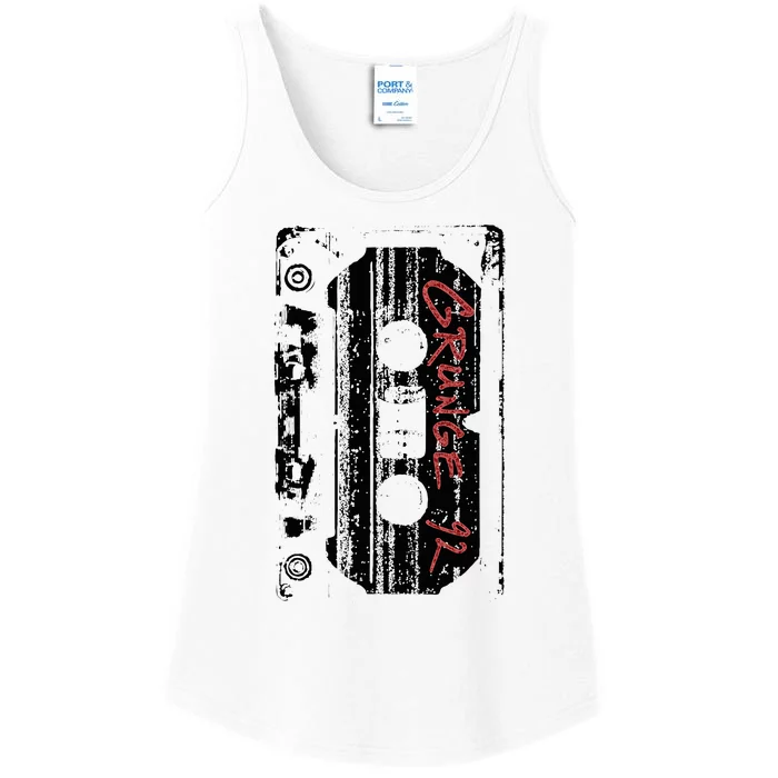 Grunge 90S Vintage Concert Mixtape Retro Ladies Essential Tank