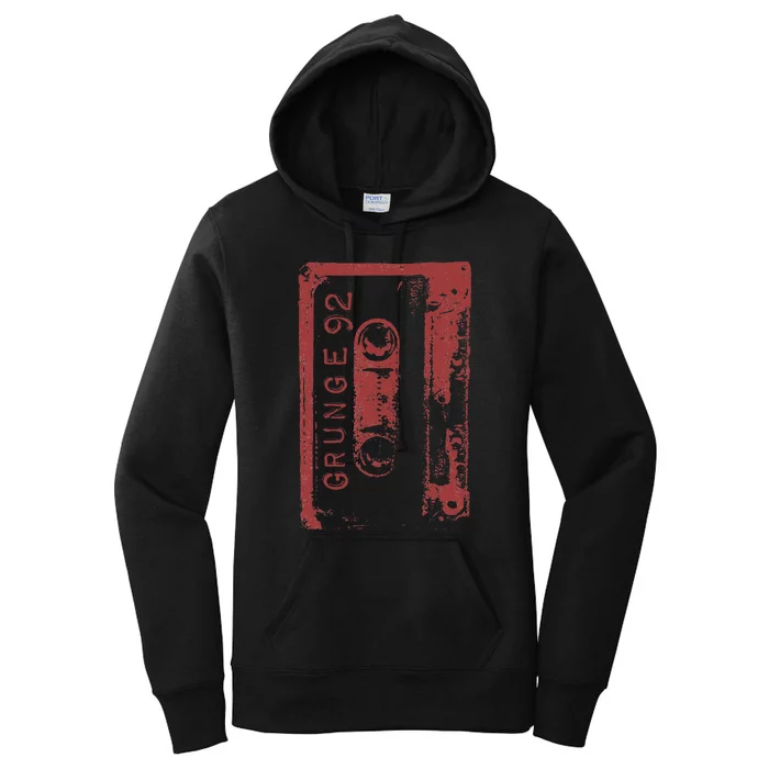 Grunge 90S Vintage Concert Mixtape Women's Pullover Hoodie