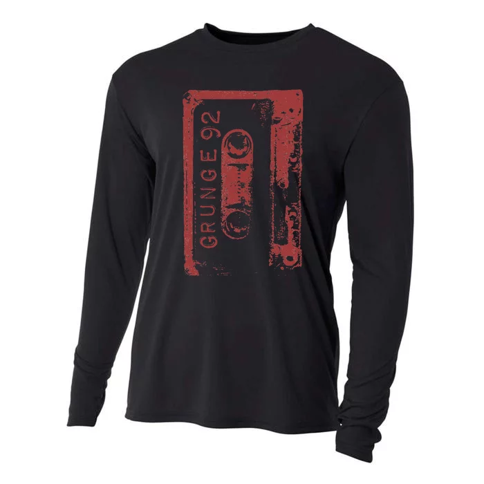 Grunge 90S Vintage Concert Mixtape Cooling Performance Long Sleeve Crew