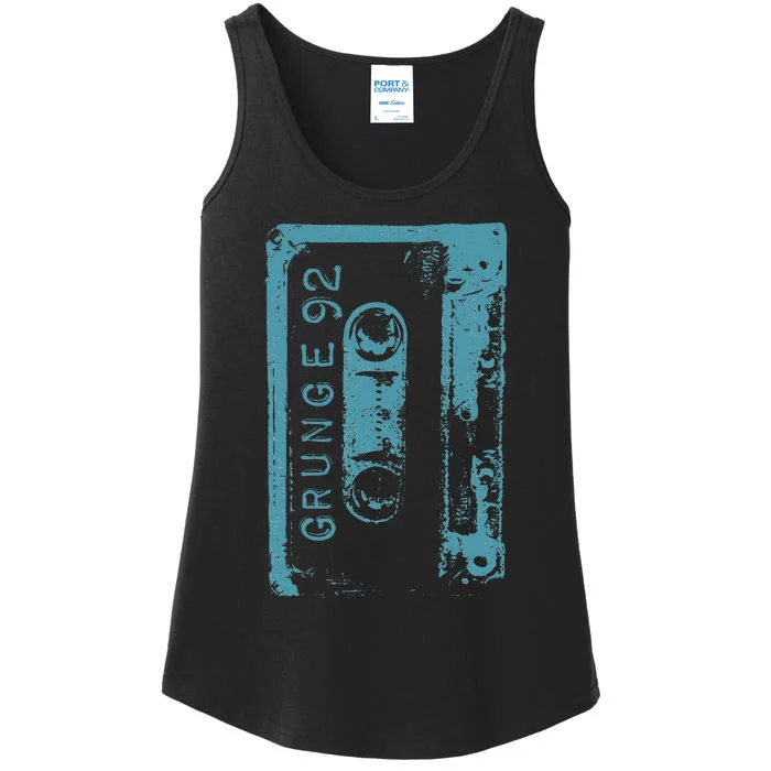 Grunge 90S Vintage Concert Mixtape Retro Ladies Essential Tank