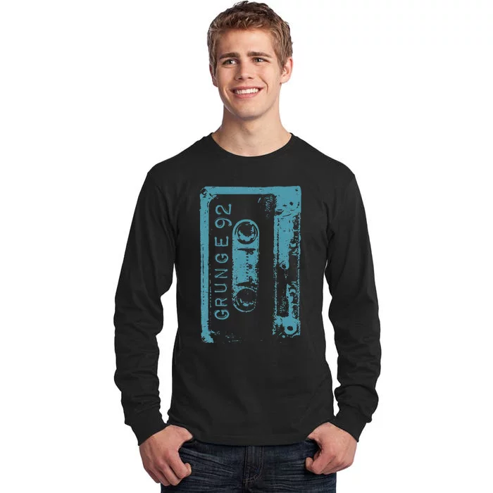 Grunge 90S Vintage Concert Mixtape Retro Tall Long Sleeve T-Shirt