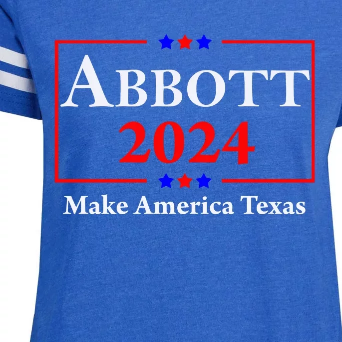 Greg Abbott 2024 Make America Texas Republican President Enza Ladies Jersey Football T-Shirt