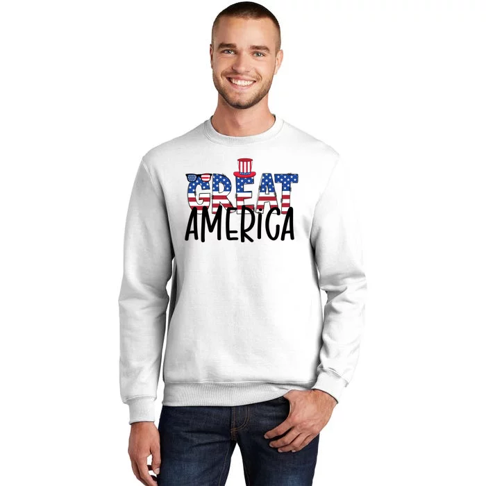 Great America 4th Of July Festive Usa Sweatshirt