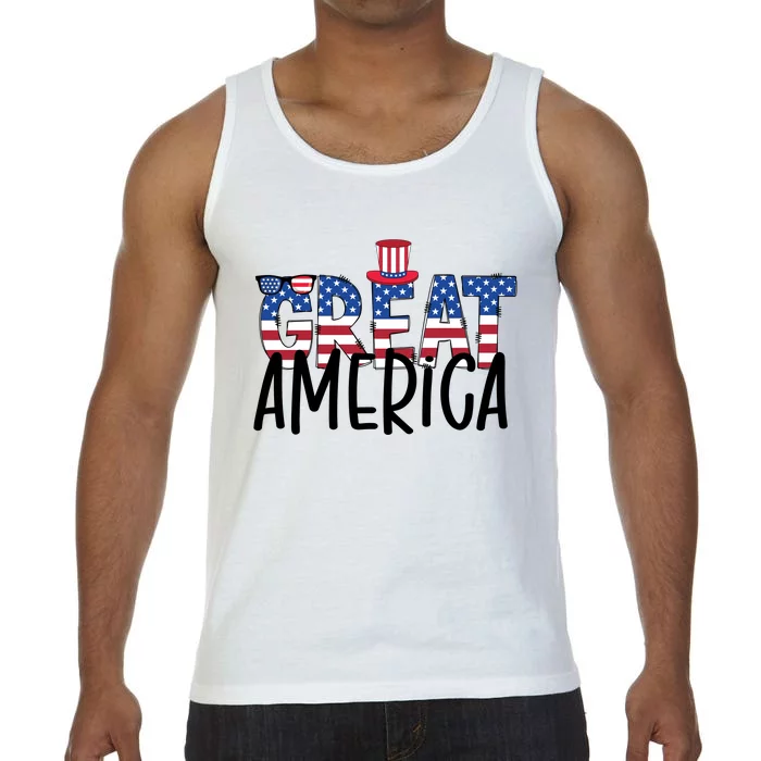 Great America 4th Of July Festive Usa Comfort Colors® Tank Top