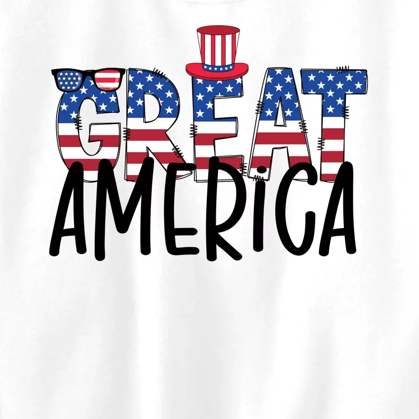 Great America 4th Of July Festive Usa Kids Sweatshirt