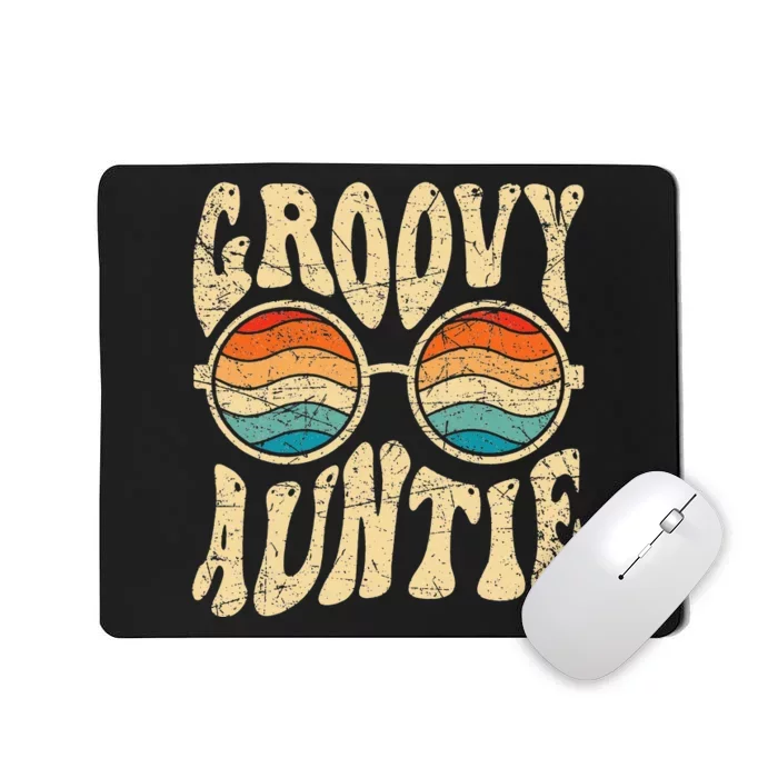 Groovy Auntie 70s Aesthetic Nostalgia 1970's Retro Aunt Mousepad