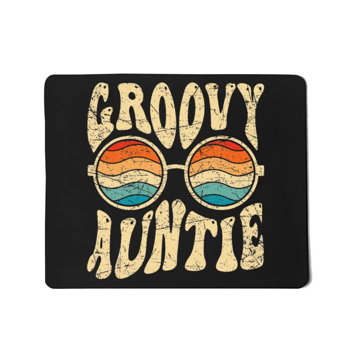 Groovy Auntie 70s Aesthetic Nostalgia 1970's Retro Aunt Mousepad