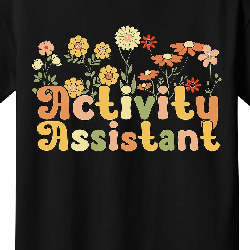 Groovy Activity Assistant Flowers Kids T-Shirt