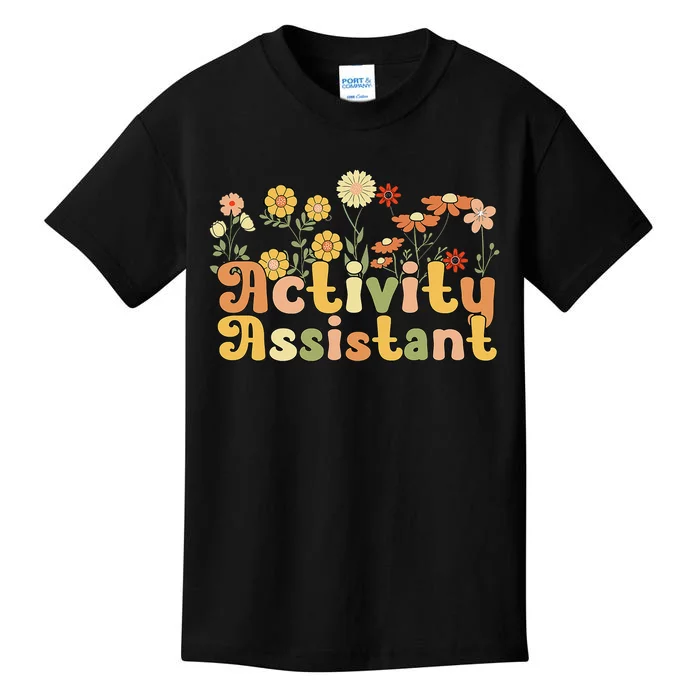 Groovy Activity Assistant Flowers Kids T-Shirt