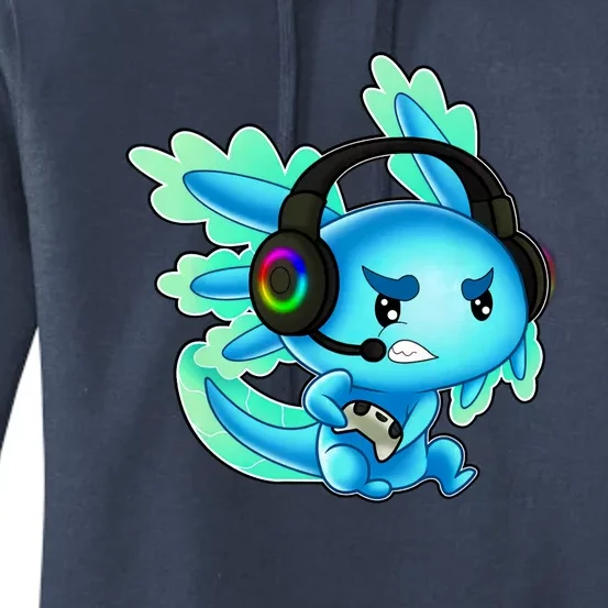 Gaming Axolotl Ambystoma Mexicanum Mexican Walking Fish Women's Pullover Hoodie