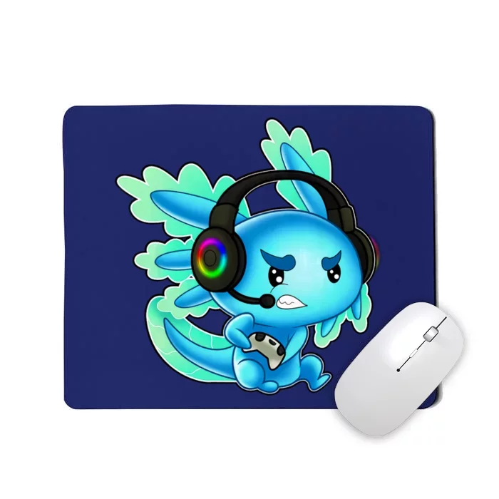 Gaming Axolotl Ambystoma Mexicanum Mexican Walking Fish Mousepad