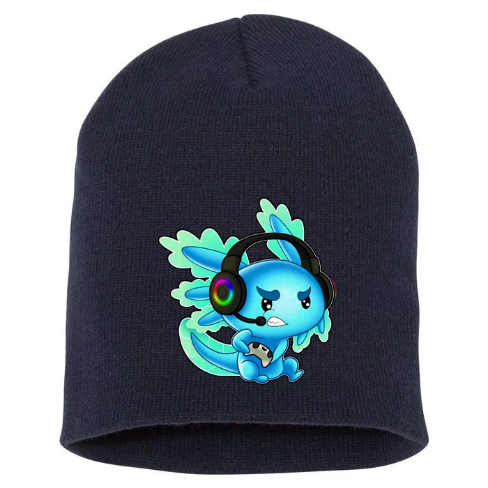 Gaming Axolotl Ambystoma Mexicanum Mexican Walking Fish Short Acrylic Beanie