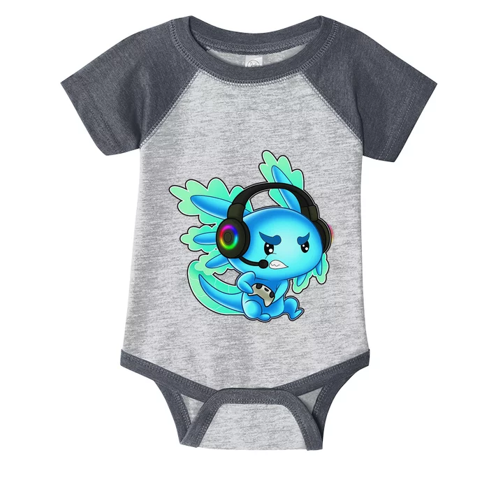 Gaming Axolotl Ambystoma Mexicanum Mexican Walking Fish Infant Baby Jersey Bodysuit