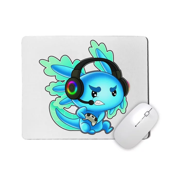 Gaming Axolotl Ambystoma Mexicanum Mexican Walking Fish Mousepad