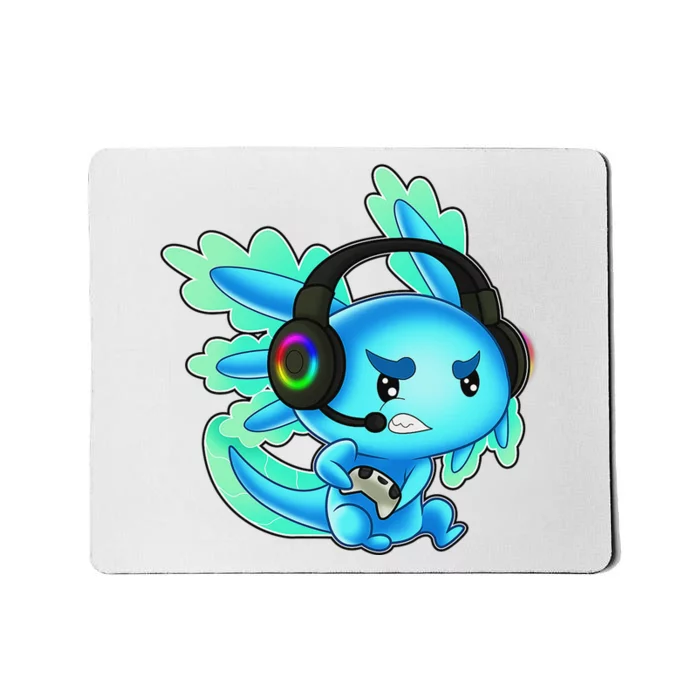 Gaming Axolotl Ambystoma Mexicanum Mexican Walking Fish Mousepad