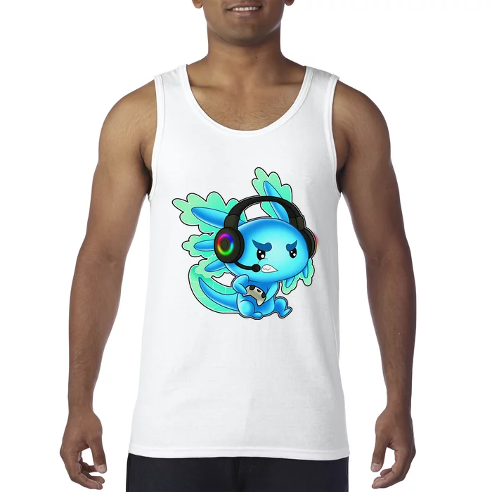 Gaming Axolotl Ambystoma Mexicanum Mexican Walking Fish Tank Top