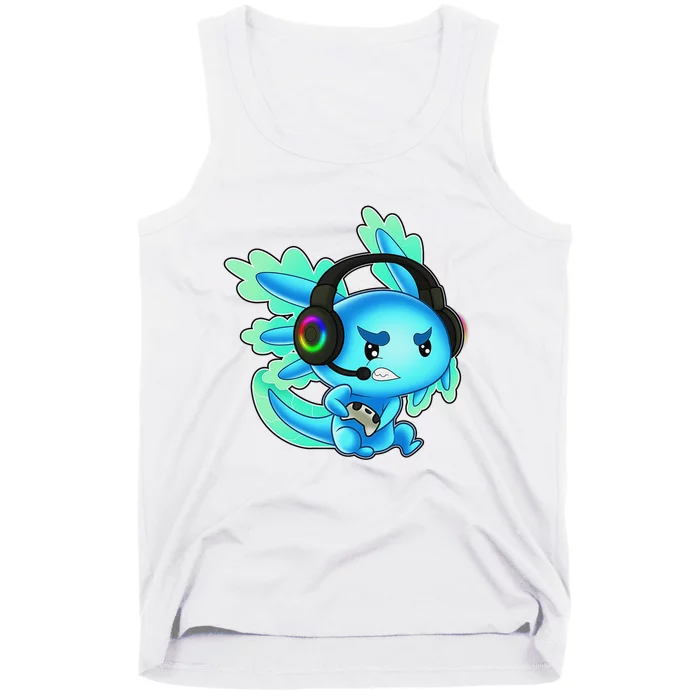 Gaming Axolotl Ambystoma Mexicanum Mexican Walking Fish Tank Top