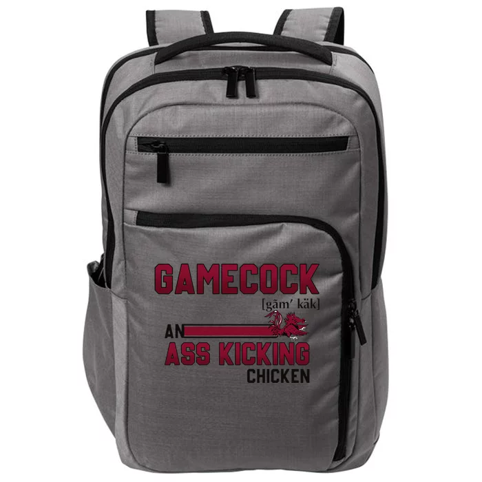 Gamecock An Ass Kicking Chicken Funny Saying Gift Impact Tech Backpack