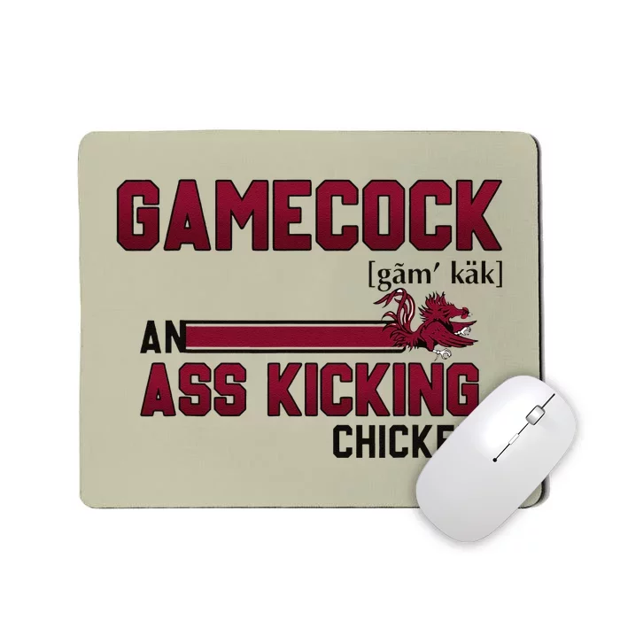 Gamecock An Ass Kicking Chicken Funny Saying Gift Mousepad