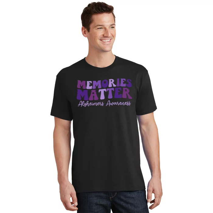 Groovy AlzheimerS Awareness Pride T-Shirt