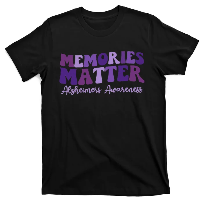 Groovy AlzheimerS Awareness Pride T-Shirt