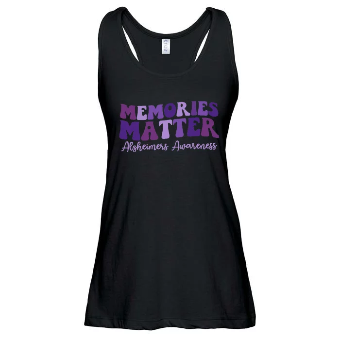 Groovy AlzheimerS Awareness Pride Ladies Essential Flowy Tank