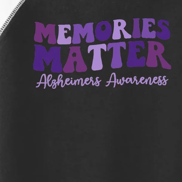 Groovy AlzheimerS Awareness Pride Toddler Fine Jersey T-Shirt