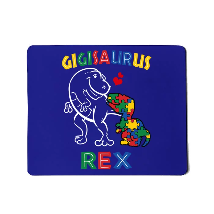 Gigisaurus Autism Awareness Mimi Dinosaur Grandmother Gigi Gift Mousepad