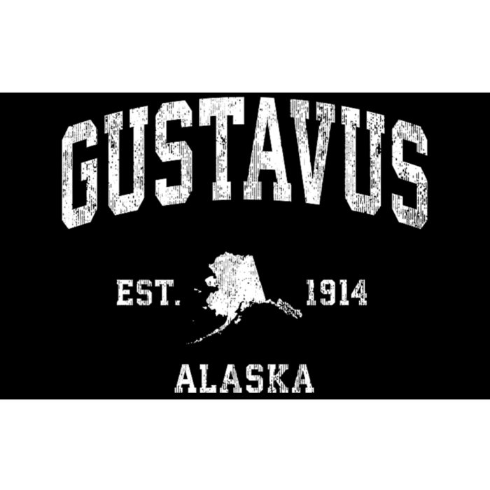 Gustavus Alaska Ak Vintage Athletic Bumper Sticker