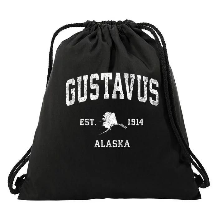 Gustavus Alaska Ak Vintage Athletic Drawstring Bag