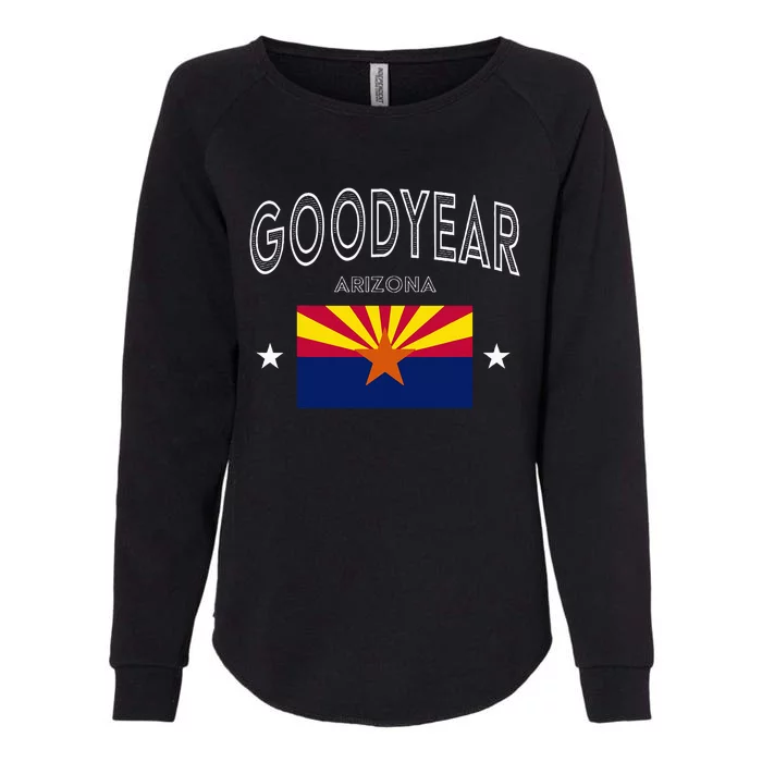 Goodyear Arizona Az Flag Sport Throwback Womens California Wash Sweatshirt