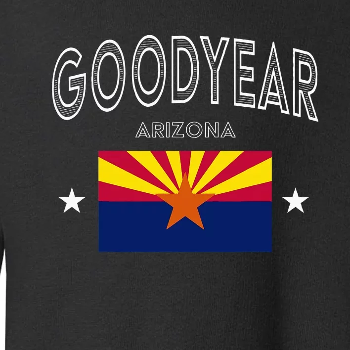 Goodyear Arizona Az Flag Sport Throwback Toddler Sweatshirt