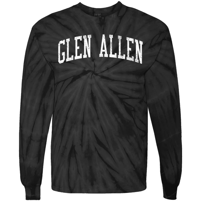 Glen Allen Al Vintage Athletic Sports Js02 Tie-Dye Long Sleeve Shirt