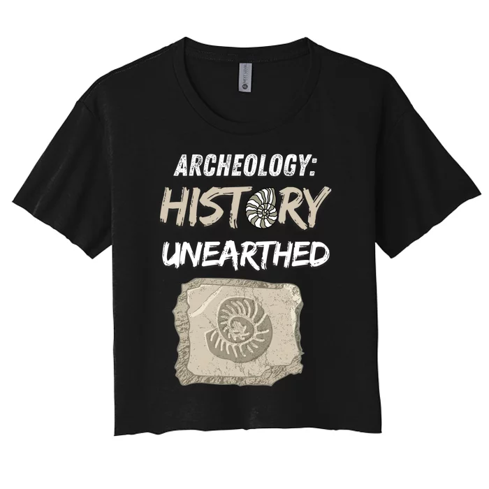 Gift Archeology Archeologists Archeologist Student Women's Crop Top Tee