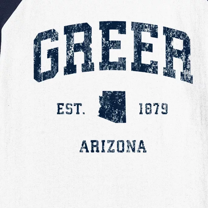 Greer Arizona Az Vintage Athletic Sports Design Baseball Sleeve Shirt