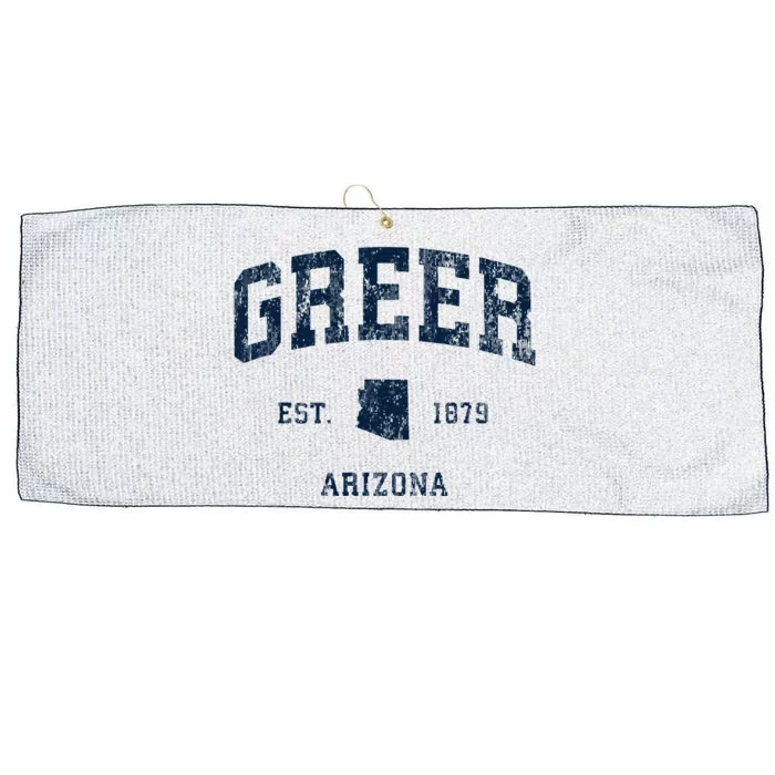 Greer Arizona Az Vintage Athletic Sports Design Large Microfiber Waffle Golf Towel