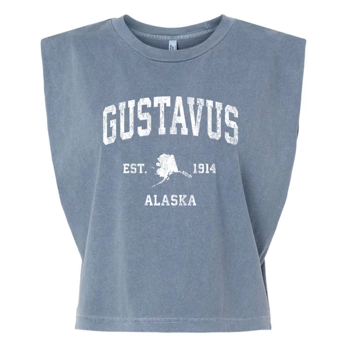 Gustavus Alaska Ak Vintage Established Athletic Sports Design Garment-Dyed Women's Muscle Tee