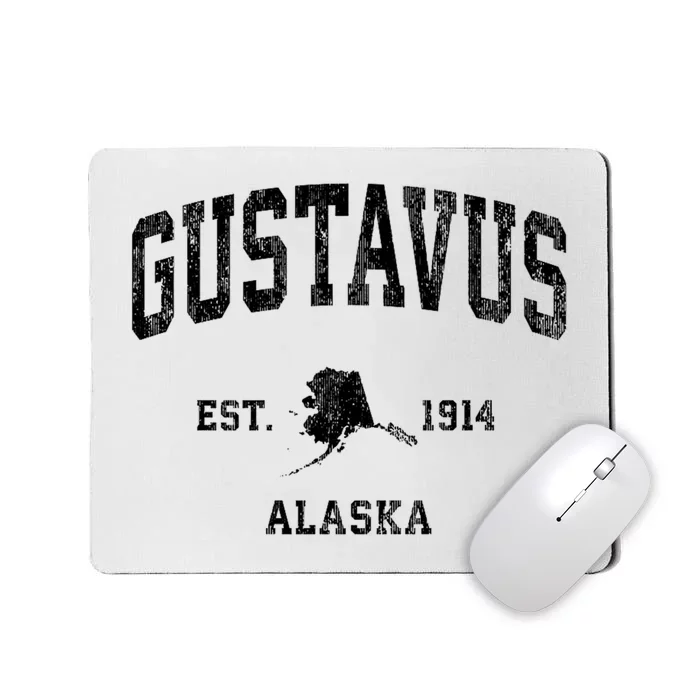 Gustavus Alaska Ak Vintage Established Athletic Sports Design Mousepad